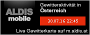 ALDIS mobile Gewitterkarte f&uuml;r &Ouml;sterreich